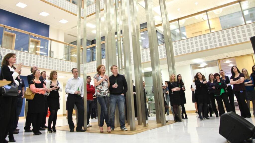 Corban Walker sculpture in Mason Hayes & Curran’s Barrow Street Building atrium. Photograph: Corrine Crennan