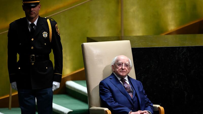 President Michael D Higgins. Photograph: Johannes Eisele/AFP via Getty Images