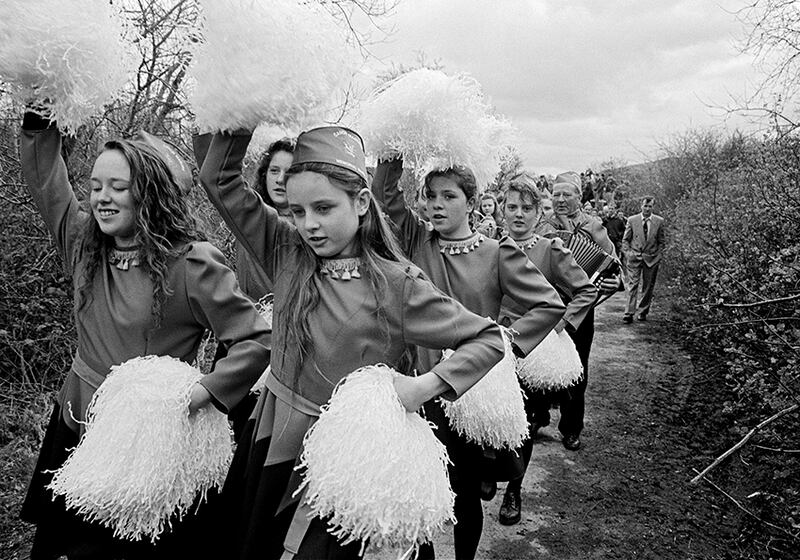 Day of Action to reopen a border road closed by British security forces near Kiltyclogher, Co Leitrim, 1993. Photograph: © Tony O’Shea