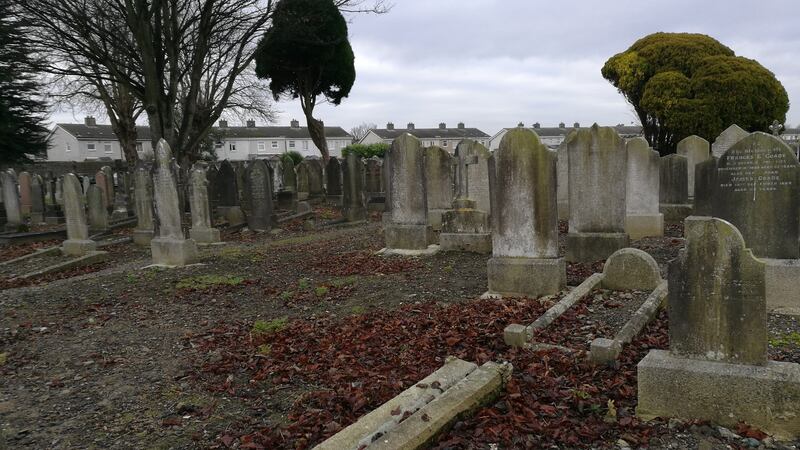 The unmarked last resting-place of the two women in Mt Jerome cemetery, Dublin