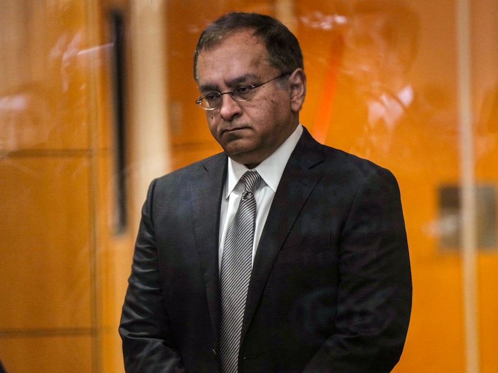 Ramesh Balwani was chief operating officer at Theranos, and Elizabeth Holmes’s ex-boyfriend. Photograph: Jim Wilson/The New York Times