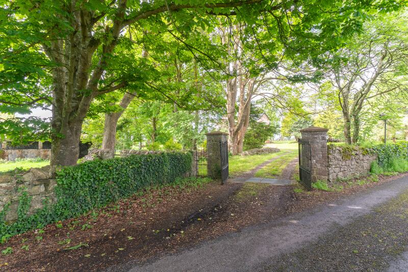 The house has a rural setting