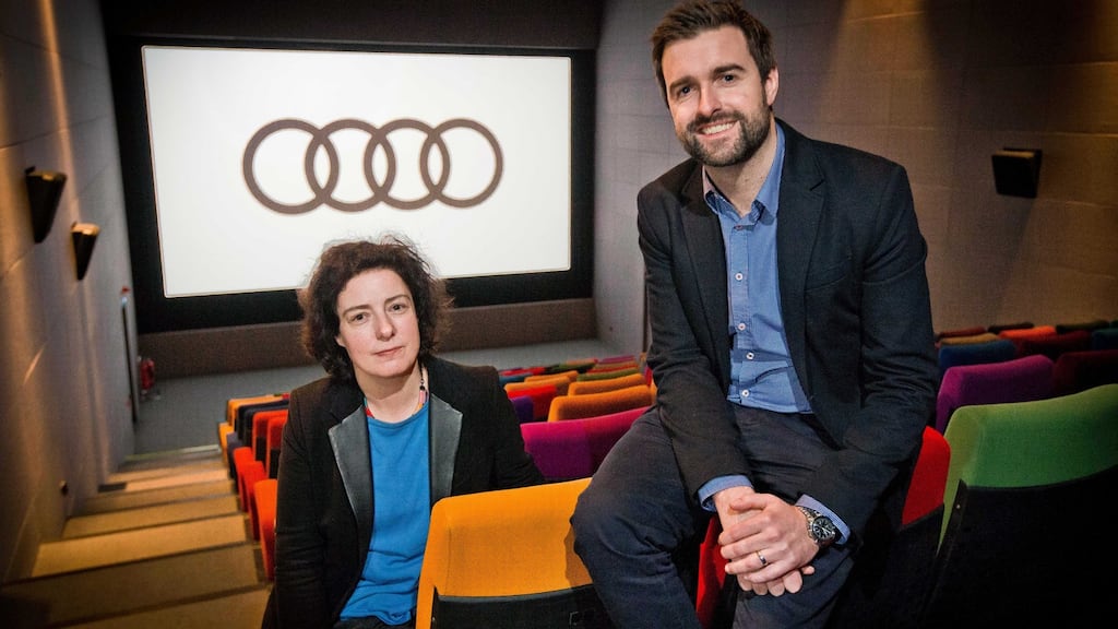 Dublin International Film Festival director Grainne Humphreys and Richard Molloy, head of product and marketing at Audi Ireland, pictured at the Lighthouse Cinema in Dublin