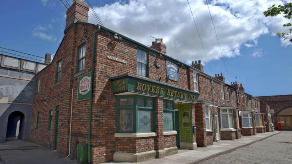 The Rovers Return pub in Coronation Street, the most-watched programme on UTV Ireland.