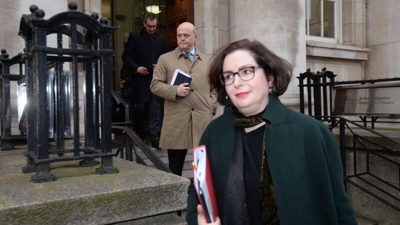 Francesca McDonagh: Bank of Ireland’s  chief executive welcomed what was left of the Davy team to Bank of Ireland. Photograph: Alan Betson