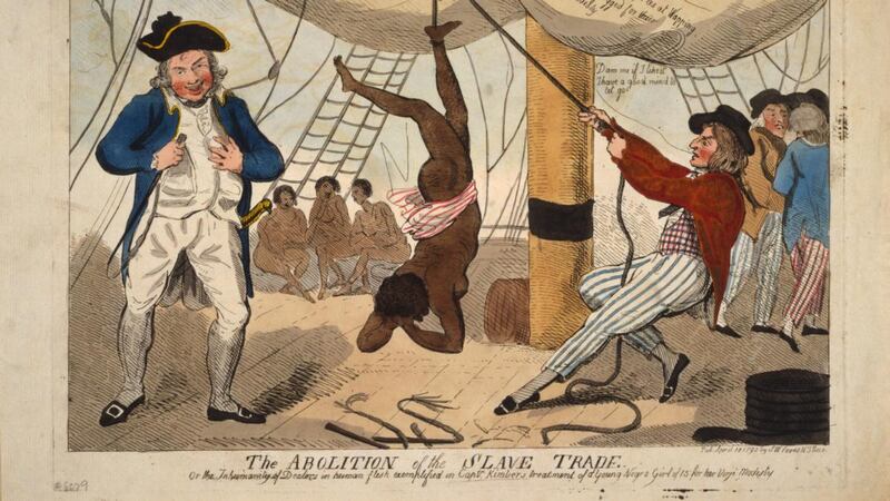 The Abolition of the Slave Trade. Artist : Isaac Robert Cruikshank. Photograph: Fine Art Images/Heritage Images/Getty