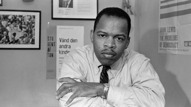 Civil rights leader John Lewis in New York in June 1967. He was inspired to ‘get into trouble, good trouble, necessary trouble’. Photograph: Sam Falk/The New York Times