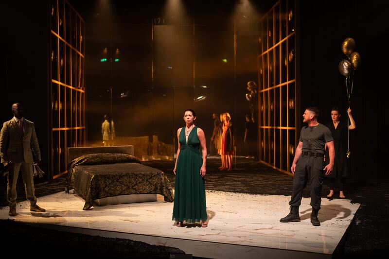 Girl on an Altar: Daon Broni, Eileen Walsh, Pattie Maguire, David Walmsley and Aoibhéann McCann in Marina Carr's play. Photograph: Pat Redmond
