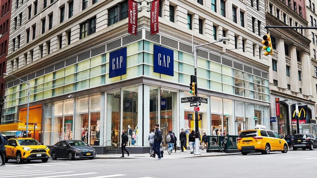 A Gap store in New York. Photograph: Gabby Jones/The New York Times