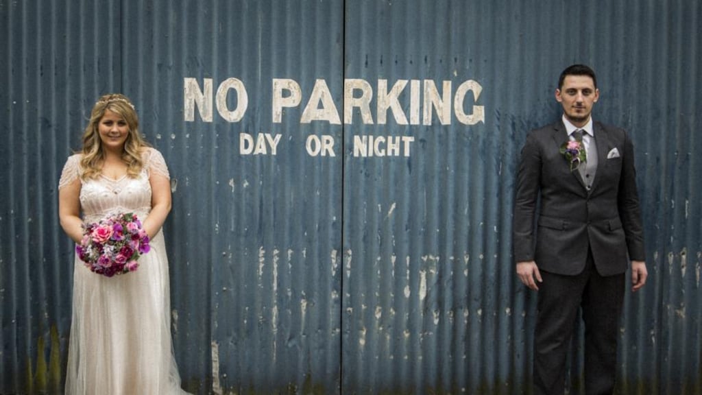 Living with schizophrenia: Nicola Wall with her husband, Kieran. Photograph: Keith Sullivan