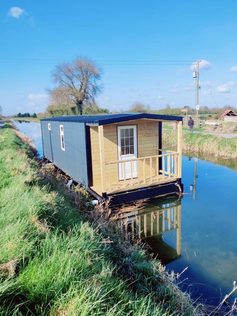 Anthony Hall’s boat before it was removed. Photograph: Anthony Hall