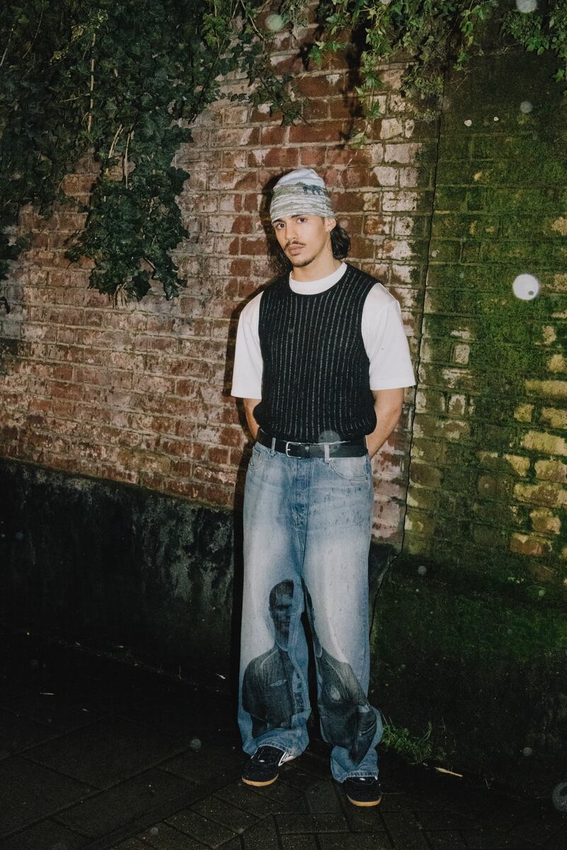 An outfit shown in London from Pellador