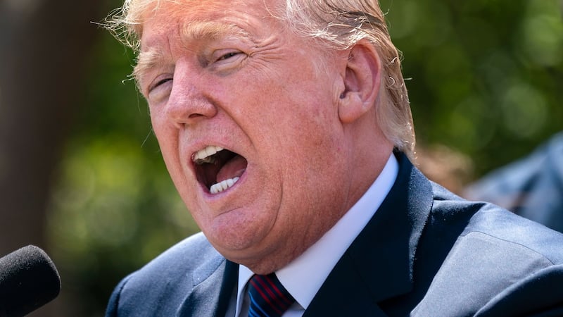US president Donald Trump on Thursday again taunted Russia in a tweet, saying an attack on Syria ‘could be very soon or not so soon at all’. Photograph: Jim Lo Scalzo/EPA.