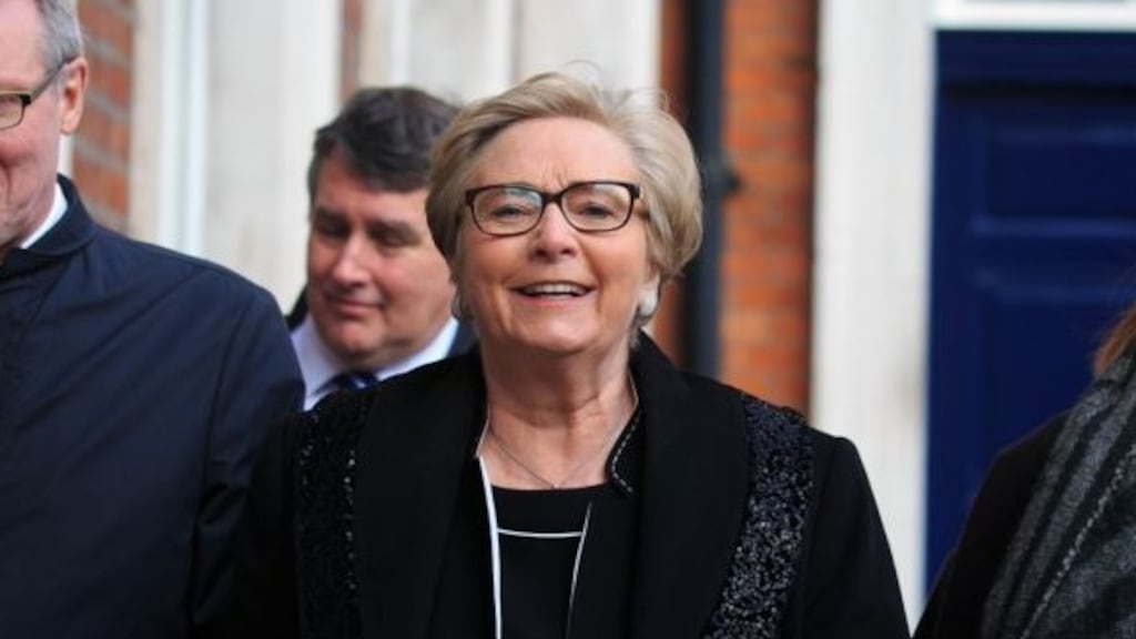 Former tanaiste Frances Fitzgerald said she hoped to see legislation allowing for terminations passed by the Dáil as quickly as possible. Photograph: Collins