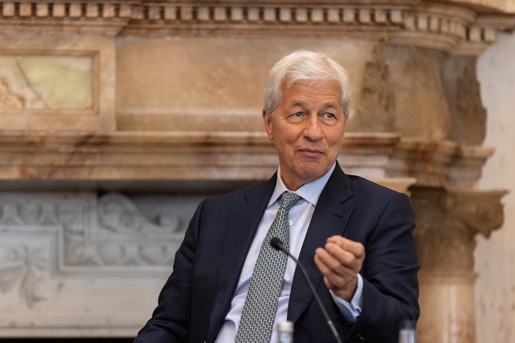 Jamie Dimon, chairman and chief executive of JPMorgan Chase, used the word 'complacency' to sum up the current mood of the market. Photograph: Dara Mac Dónaill