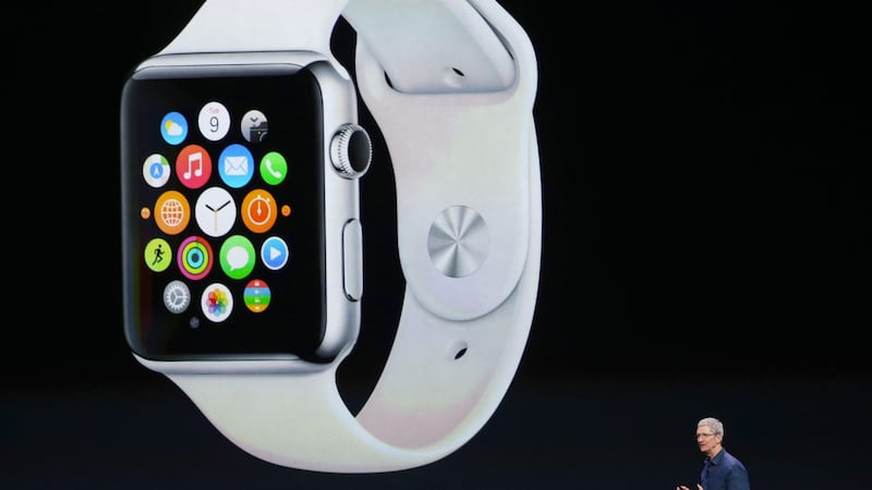 Apple chief executive Tim Cook unveils the Apple Watch