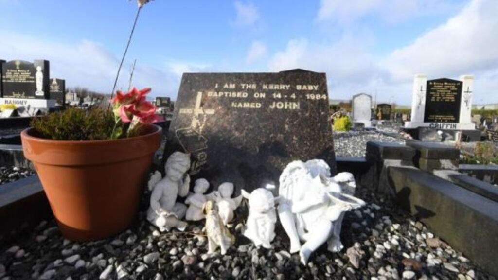Kerry babies case: ‘Baby John’s’ grave, at Holy Cross cemetery in Cahersiveen. Photograph: Domnick Walsh