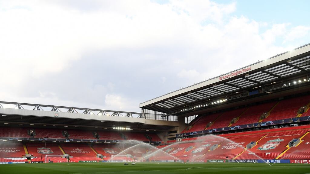 Liverpool are to begin work on expanding Anfield to 61,000. Photograph: Shaun Botterill/Getty