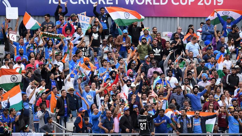 Old Trafford was mainly full of Indian fans. Photo: Oli Scarff/Getty Images