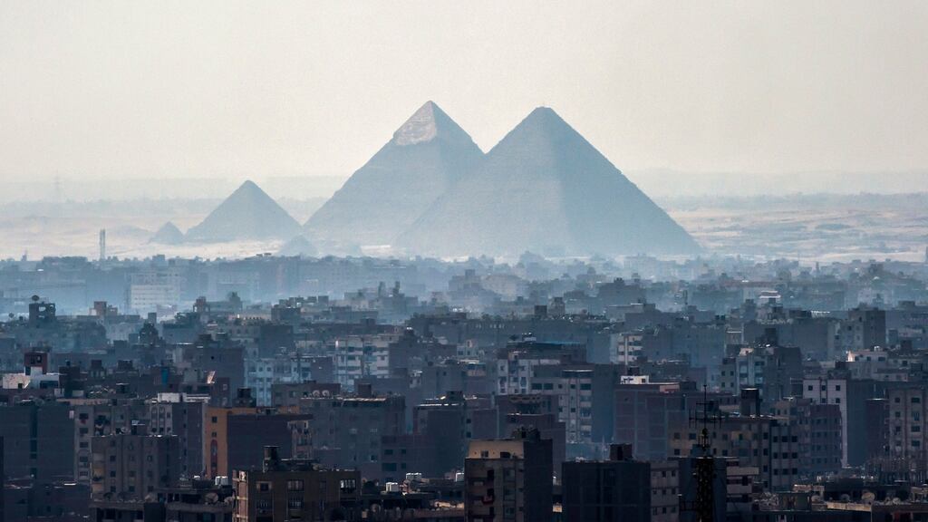 The Pyramids of Giza on the southwestern outskirts of the Egyptian capital Cairo. File photograph: AFP/Getty Images)