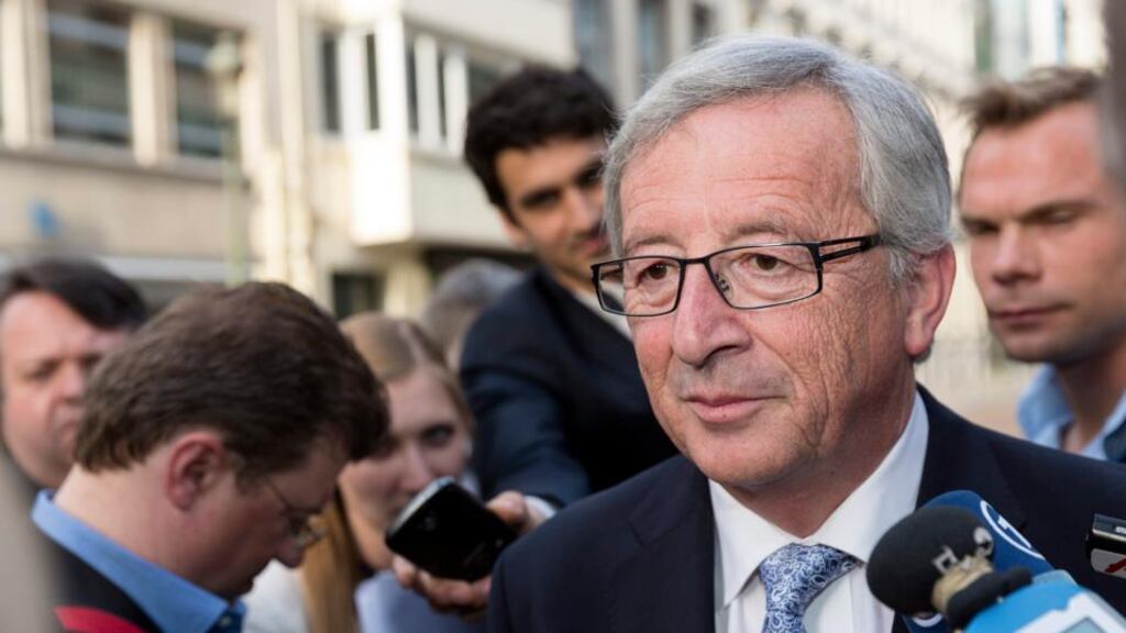 ‘Supporters of Spitzenkandidaten argue that the elections have happened, the people of Europe have chosen Jean-Claude Juncker as Commission President and that it would be undemocratic for elected national leaders to choose anyone else.’ Photograph: Thierry Monasse/EPA