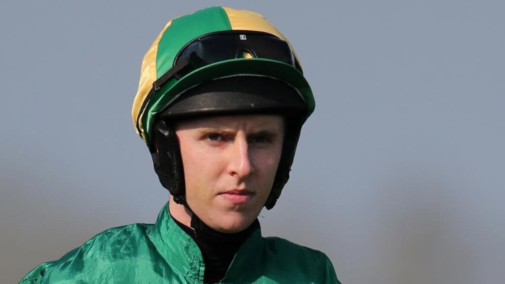 Joackey Mark Walsh will miss Cheltenham after breaking an arm in a fall at Thurles. Photograph:  Cathal Noonan/Inpho