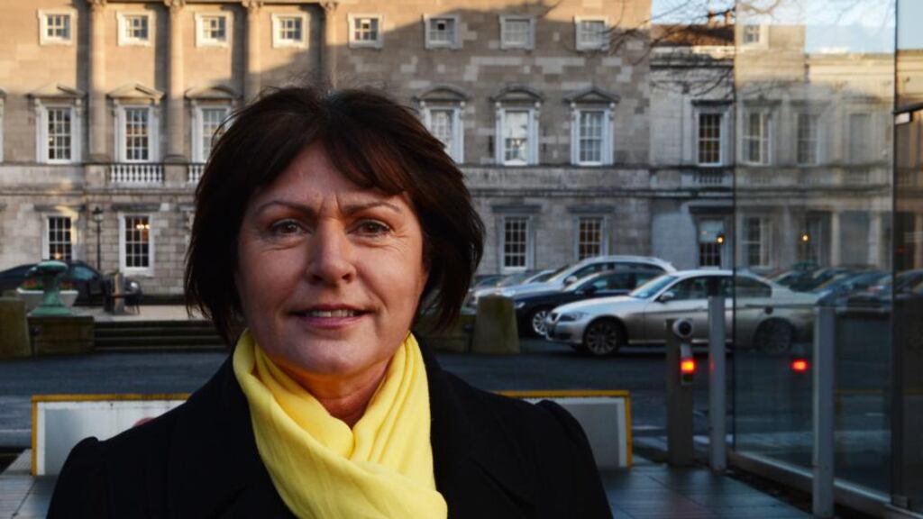 Minister of State with responsibility for rural affairs, Ann Phelan, said she was exiting her house when she “tipped a tyre off a lorry”. Photograph: Cyril Byrne.