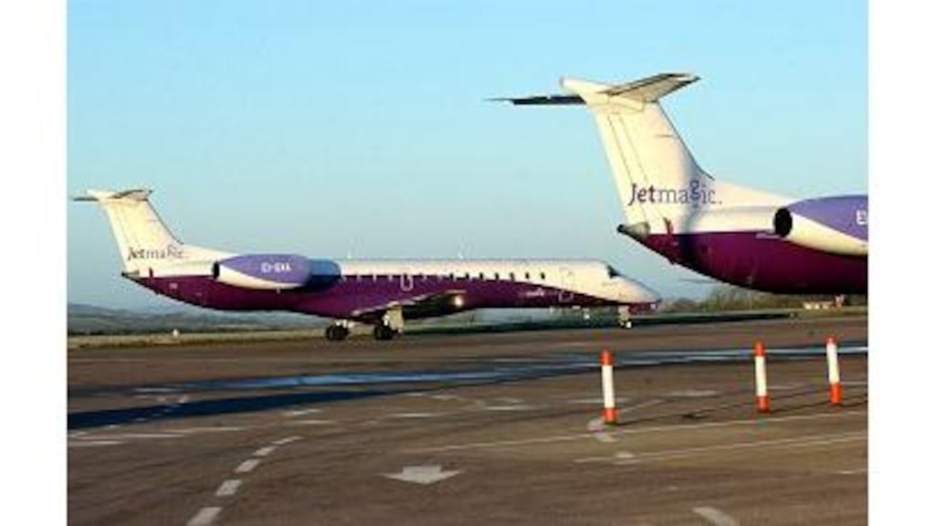 Jetmagic planes on the tarmac at Cork airport yesterday.