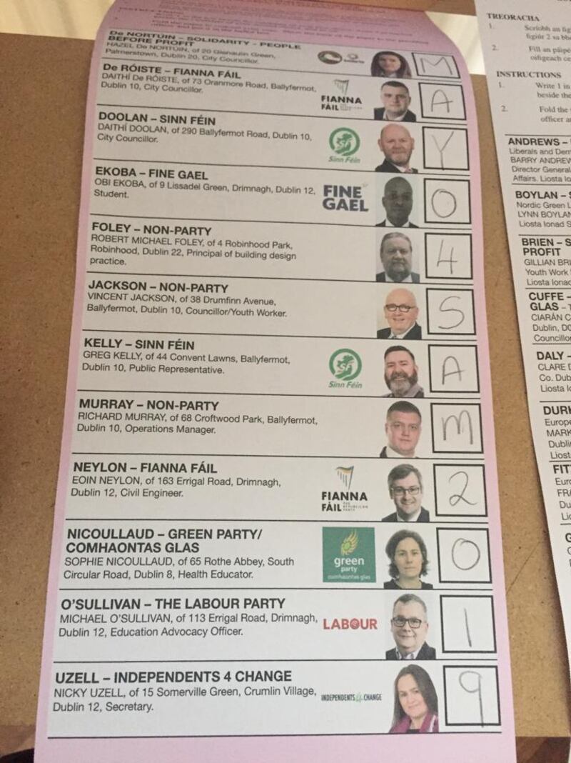 A spoiled ballot in the local elections