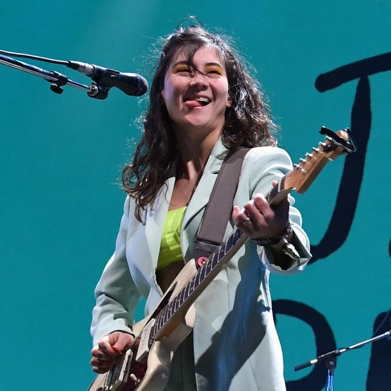 LAS VEGAS, NEVADA - DECEMBER 07: Recording artist Michelle Zauner of Japanese Breakfast performs at the Intersect music festival at the Las Vegas Festival Grounds on December 7, 2019 in Las Vegas, Nevada. (Photo by Ethan Miller/Getty Images)