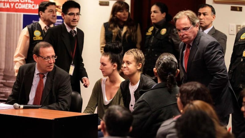 The pair could face up to 15 years in prison if convicted, prosecutors said. Photograph: Mariana Bazo/Reuters