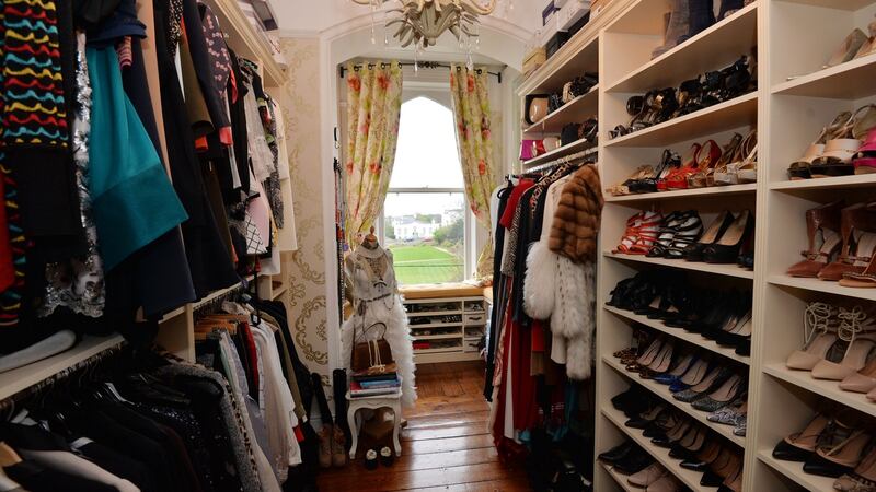 The walk-in wardrobe. Photograph: Alan Betson