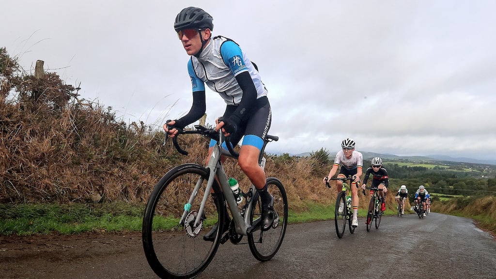 Darren Rafferty of Villeneuve Cycliste during the Junior Men’s Race at the natinal championships. Photo: Bryan Keane/Inpho