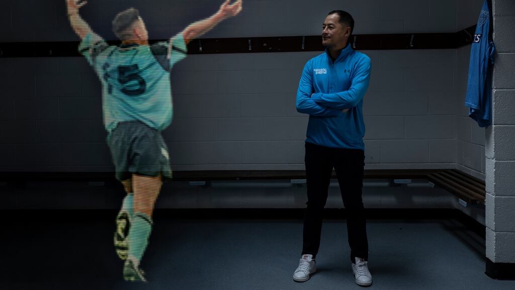 Jason Sherlock at the launch of the Electric Ireland GAA Minor Championships. Photograph: Dan Sheridan/Inpho