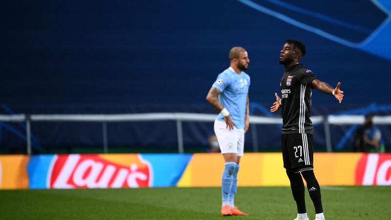 Maxwel Cornet celebrates opening the scoring. Photo: Franck Fife/AFP via Getty Images