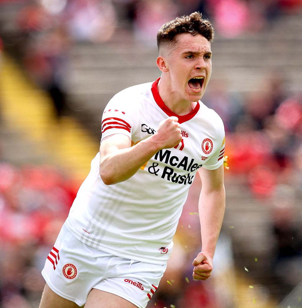 Omagh CBS captain Eoin McElholm. Photograph: Ryan Byrne/Inpho