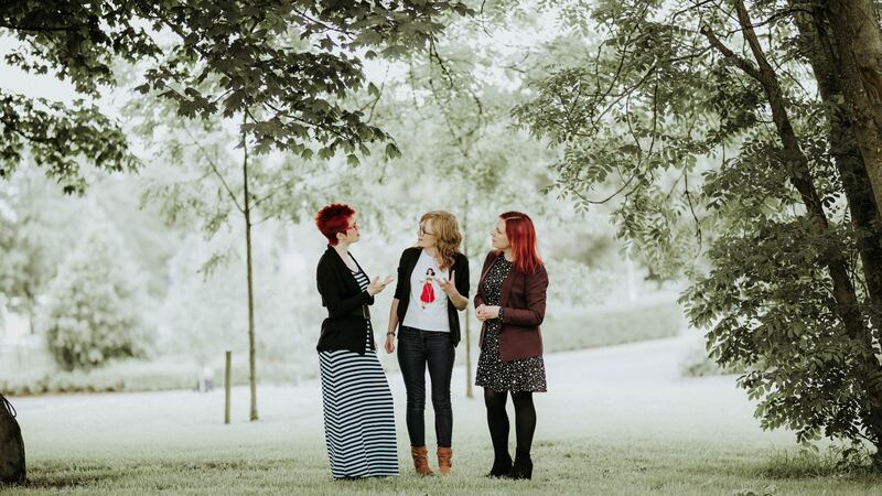 Jean McGlynn, Frontline Stage School, Limerick; Cathy McGlynn, Stage Arts Academy, and Dr Deirdre Flynn, UCD. Photograph: Brian Arthur