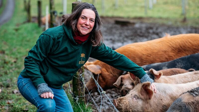 Carina Conyngham at Rock Farm in Slane, winner of the environmental award.