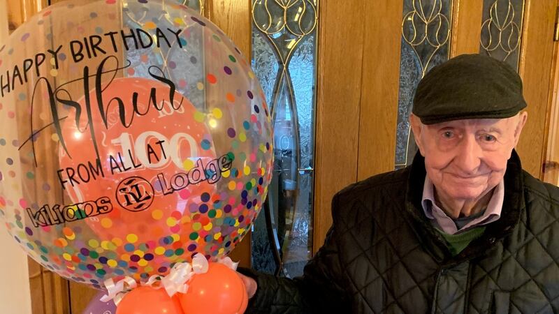 Arthur Henry Saunders from Mullagh Co Cavan who celebrated his 100th birthday on Friday