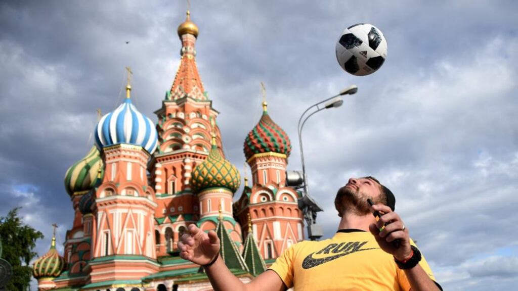 Fifa World Cup: hundreds of thousands of soccer fans will be in Russia. Photograph: Franck Fife/AFP/Getty