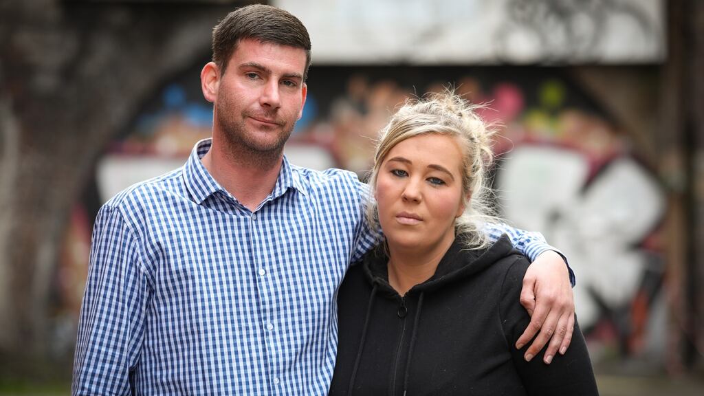 Homeless couple and parents of four, Sean and Philomena Keogh. Photograph: Crispin Rodwell