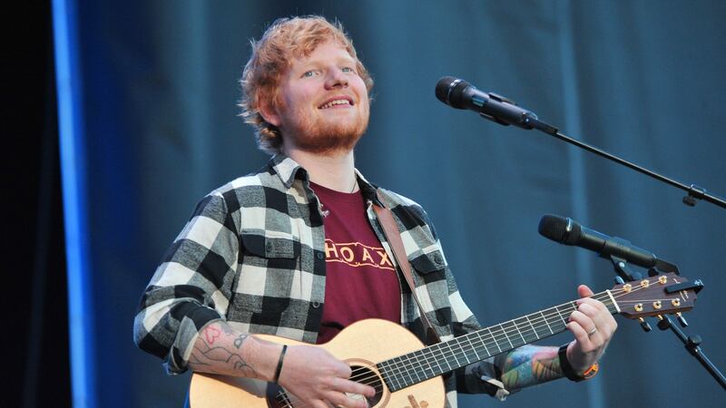 Ed Sheeran performing at Pairc Uí Chaoimh on May 5th during his Irish tour. Photograph: Daragh Mc Sweeney/Provision