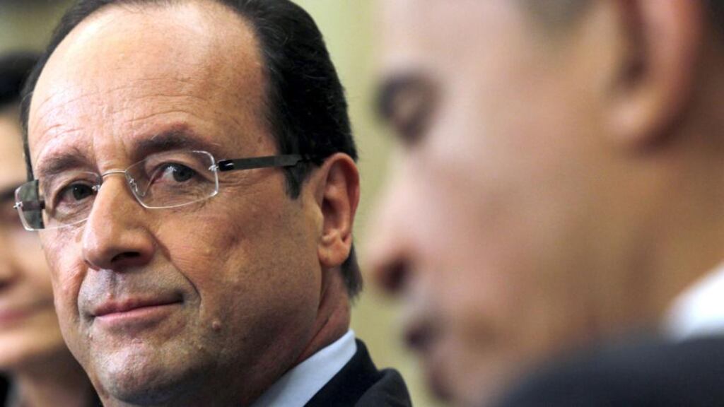 In this May 2012 file photo, President Barack Obama meets with French President Francois Hollande. AP Photo/Pablo Martinez Monsivais, File