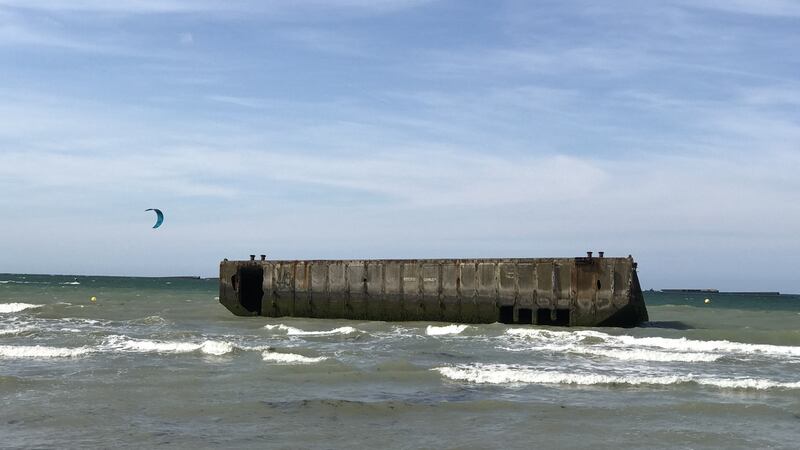 Some of the militaria that remains on the beachs of Normandy