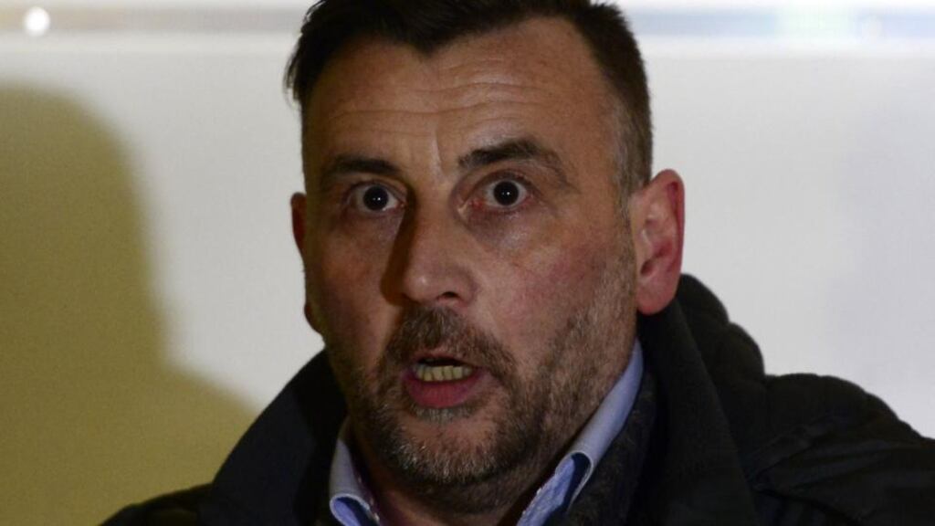 Pegida frontman Lutz Bachmann: At previous marches he told  supporters he was wearing a bulletproof vest. Photograph: Robert Michael/AFP/