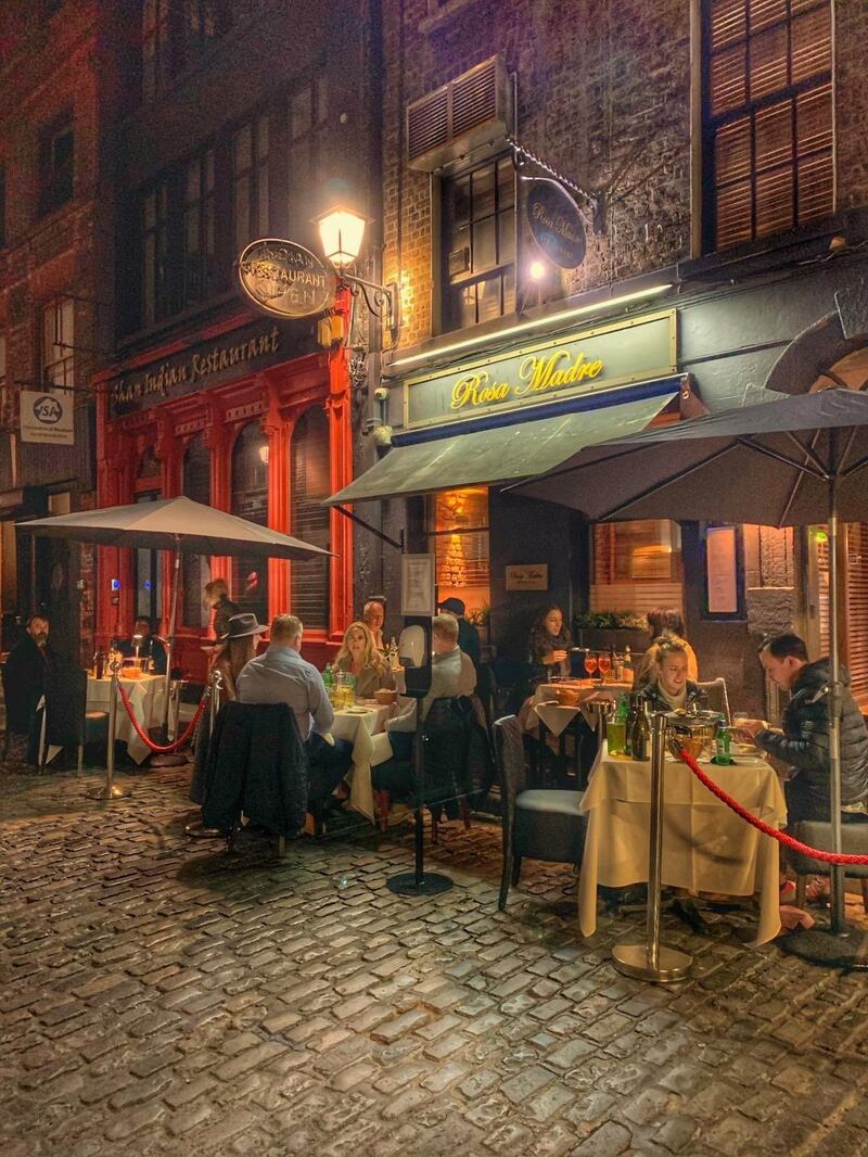 Take your chances with the weather at Rosa Madre, but the atmosphere will make it worth the risk