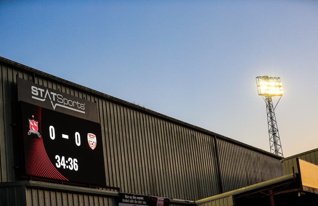 The 1903, a Dundalk FC supporters club, have set-up a Go Fund Me page looking to raise €100,000 to keep the club afloat until the end of the season. Photograph: Evan Treacy/Inpho