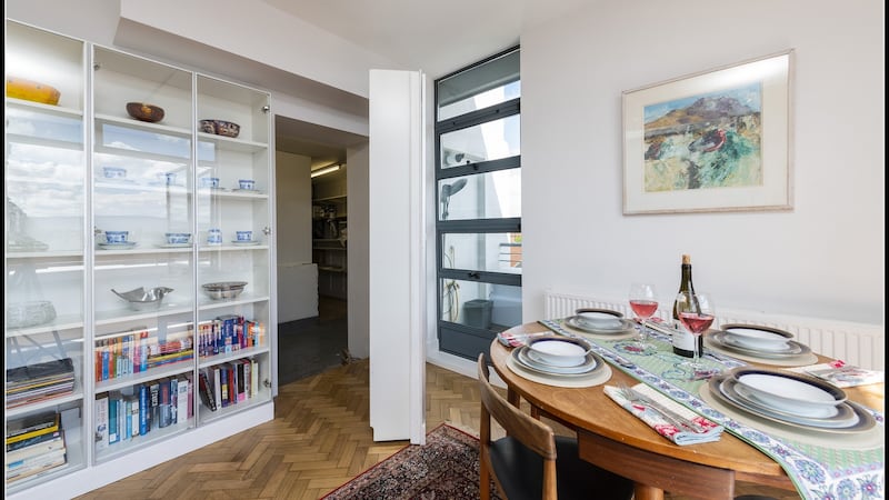 The Warehouse secret storage cabinet door to