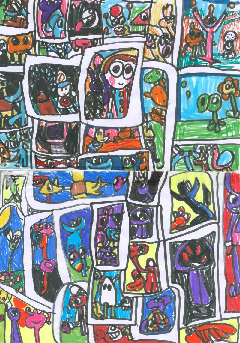 Third prize in category F: The Emotion Picture by Sofia-May Kenefick (6) of Blarney Street CBS in Cork.