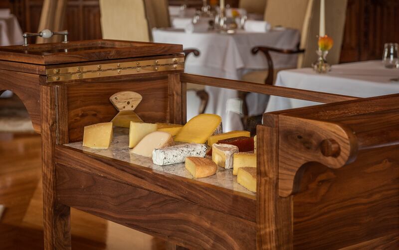 Adare Manor's bespoke cheese trolley